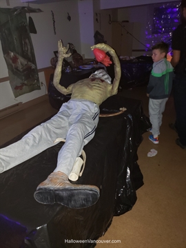 inside the Barclay Street Manor Haunted House