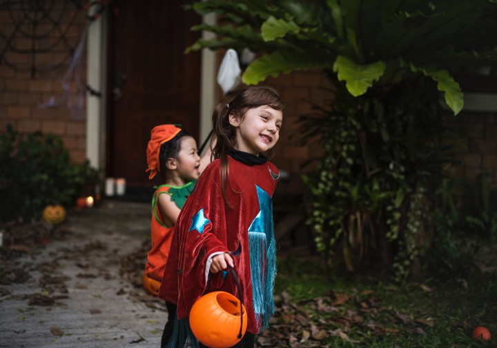Children Trick or Treating