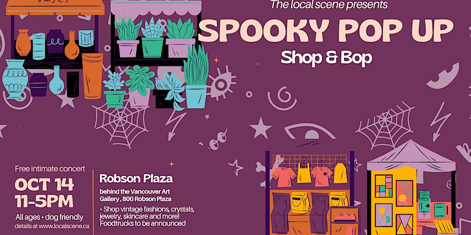 Spooky Pop up Shop and Bop