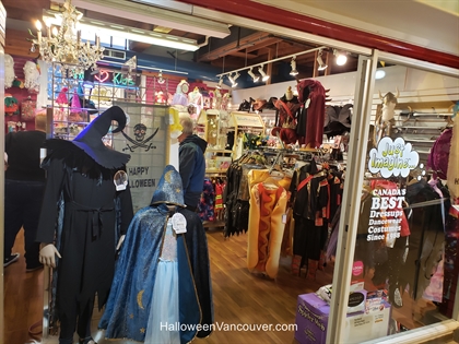 High quality children clothing styles hanging inside the Just Imagine boutique layout on Cartwright Street